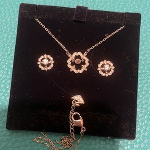 Swarovski Rhodium Jewelry Set